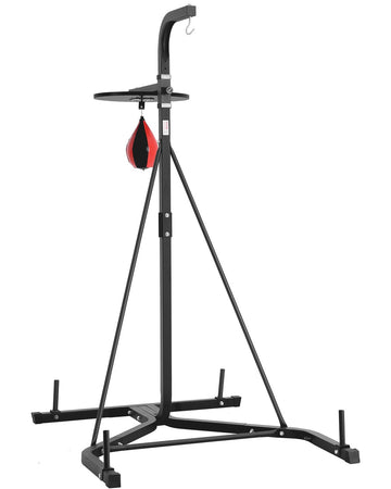 2-in-1 Punching Bag Stand, Adjustable Steel, 140 lb