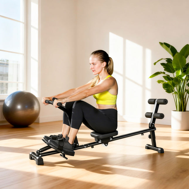 2-in-1 roeimachine, verstelbaar, LCD-display, stalen frame