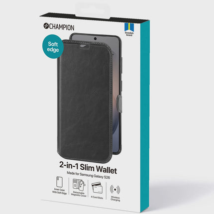 2-in-1 Slim Wallet Case for Samsung Galaxy S26