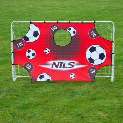 2-in-1 Soccer Goal with Net & Target Panel