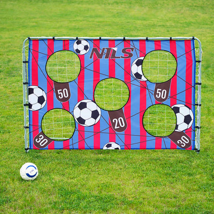 2-in-1 Soccer Goal with Net & Target Panel