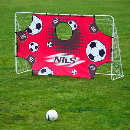 2-in-1 Soccer Goal with Net & Target Panel