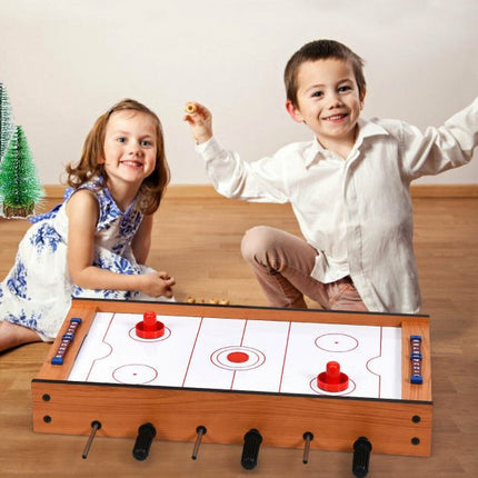 2-in-1 Tabletop Foosball and Air Hockey Game Table