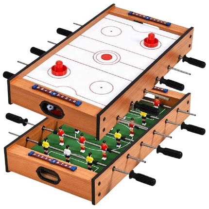 2-in-1 Tabletop Foosball and Air Hockey Game Table