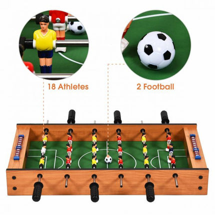 2-in-1 Tabletop Foosball and Air Hockey Game Table