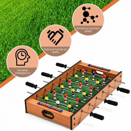 2-in-1 Tabletop Foosball and Air Hockey Game Table