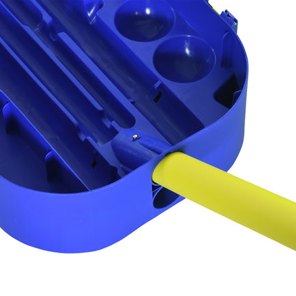 2-in-1 adjustable badminton and volleyball net set with stand