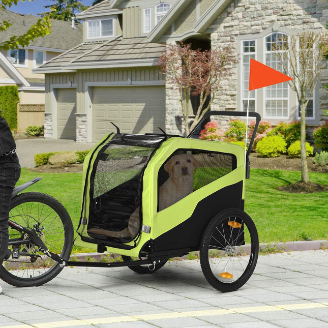 Dog bike stroller & stroller, reflective, 30 kg capacity