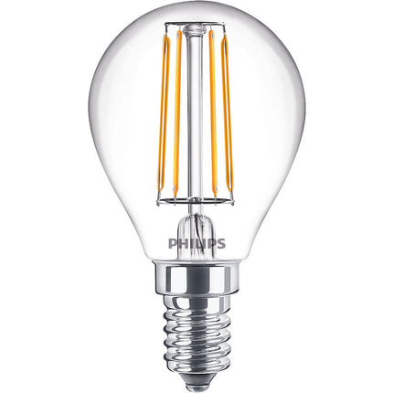 2-pack LED E14 Globe 4.3W (40W) Clear 470lm