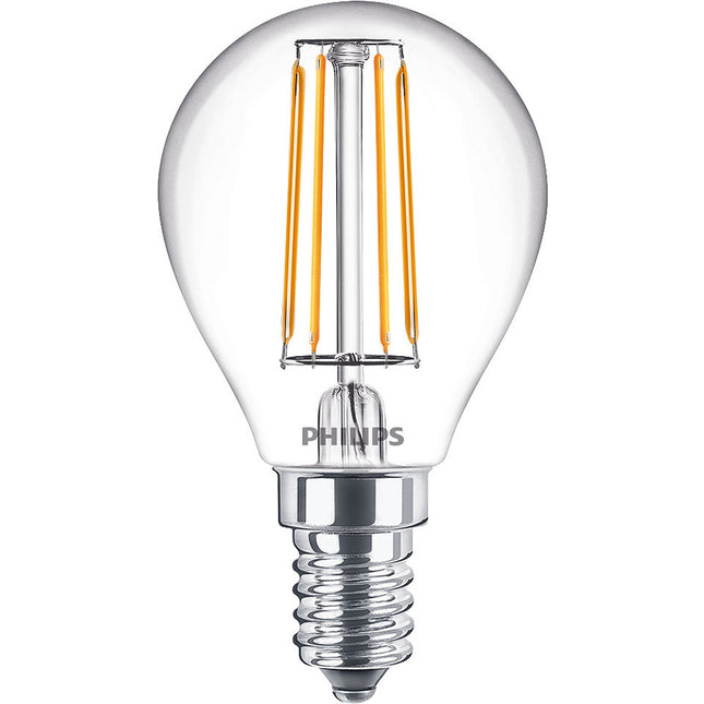 2-pack LED E14 Globe 4.3W (40W) Clear 470lm