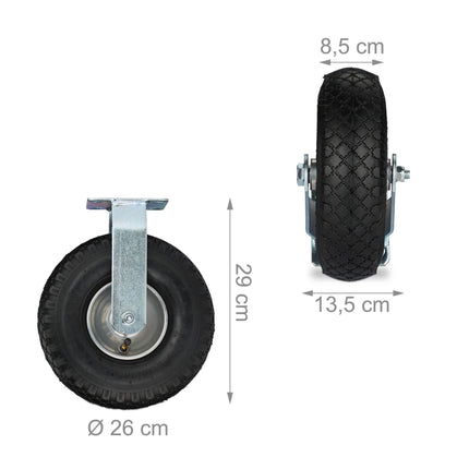 2-pack fixed wheels 3.00-4