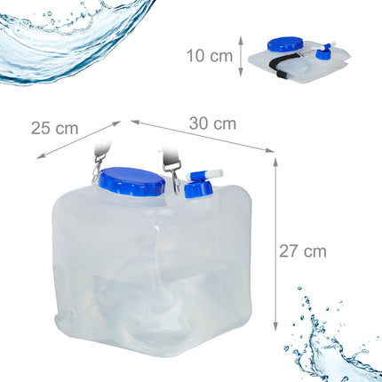 2 pcs. Collapsible water containers