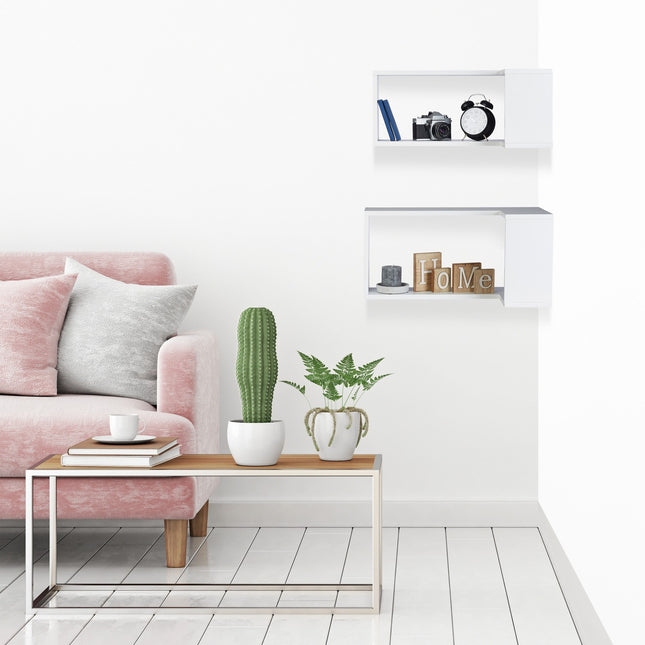 2 pcs. corner shelves