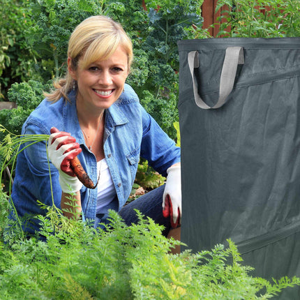 2 pcs. garden sacks 120-litre grey