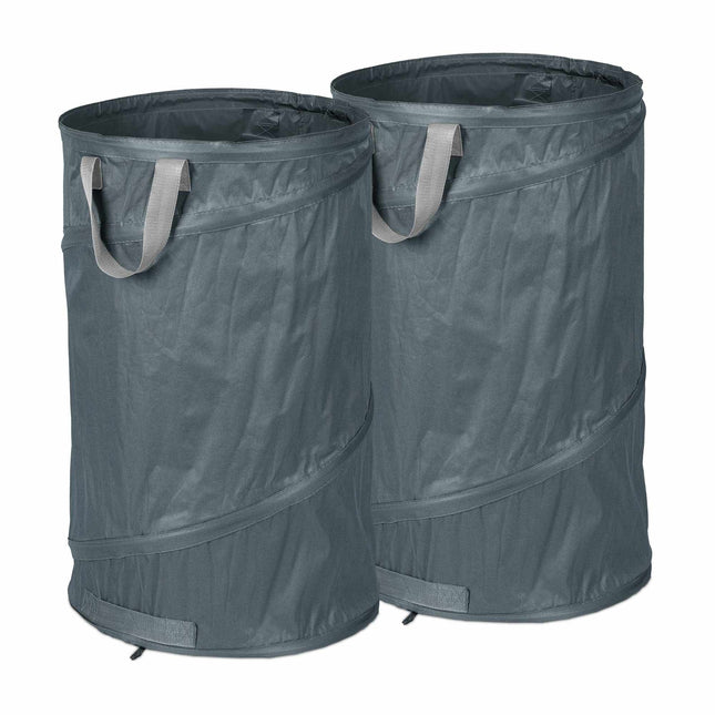 2 pcs. garden sacks 120-litre grey