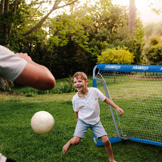 2 pcs. soccer goal in blue