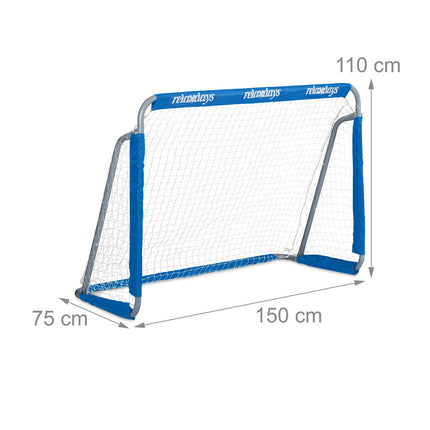 2 pcs. soccer goal in blue