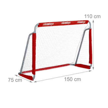 2 pcs. soccer goal in red