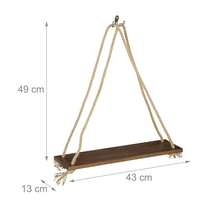 2 pcs. wooden shelves