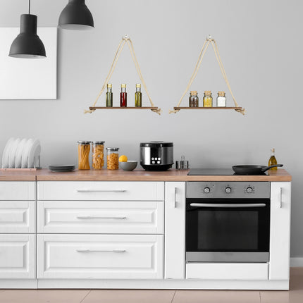 2 pcs. wooden shelves