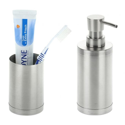 2-piece bathroom set stainless steel