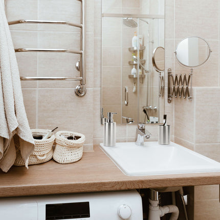2-piece bathroom set stainless steel