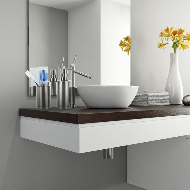 2-piece bathroom set stainless steel
