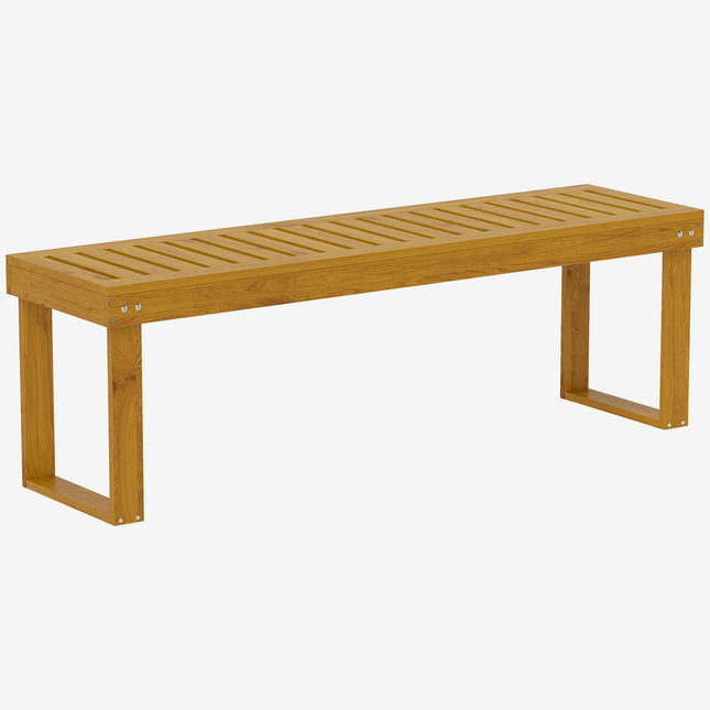 2-seater wooden garden bench, weatherproof, 300 kg capacity