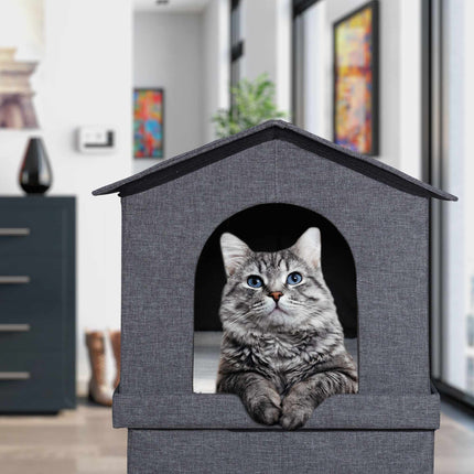 2 storey cat house for indoors