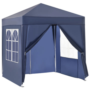 2x2M collapsible gazebo with 4 side walls and zipper