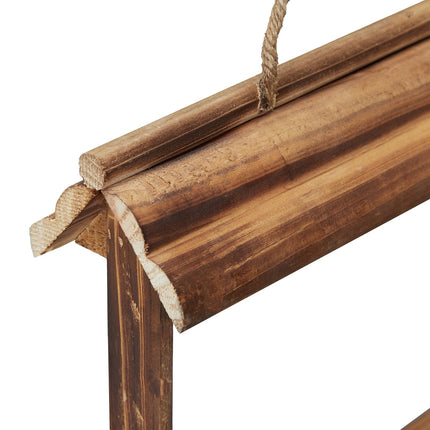 2x Bird feeders in wood