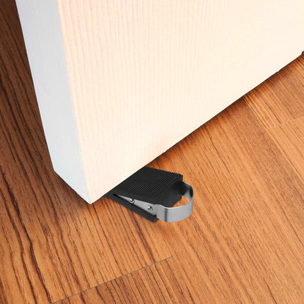2x Rubber Door Stop Wedges