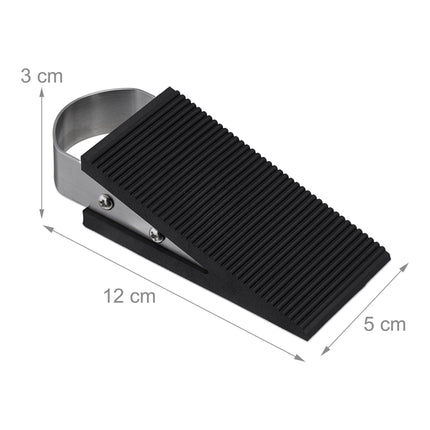 2x Rubber Door Stop Wedges