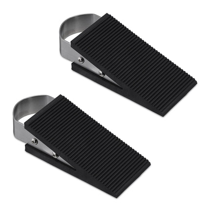 2x Rubber Door Stop Wedges