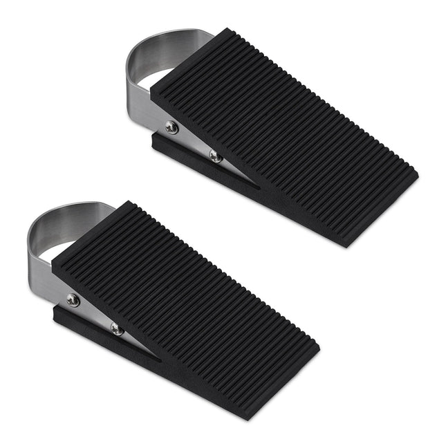 2x Rubber Door Stop Wedges
