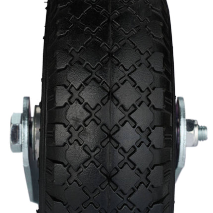 2x air-filled swivel wheels 3.00-4