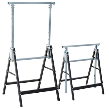 Adjustable Folding Steel Brace - Heavy Duty, Black