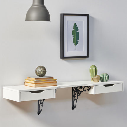2x shelf bracket forged in cast iron