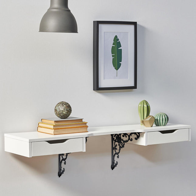 2x shelf bracket forged in cast iron