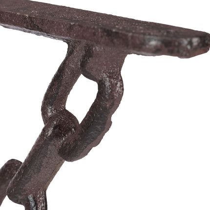 2x shelf bracket in cast iron with chain