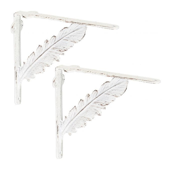 2x shelf bracket in cast iron with spring