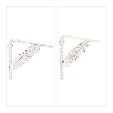 2x shelf bracket in cast iron with spring