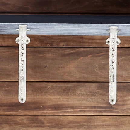 2x shelf bracket in cast iron with spring