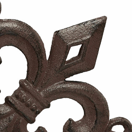 2x shelf bracket with French lily cast iron