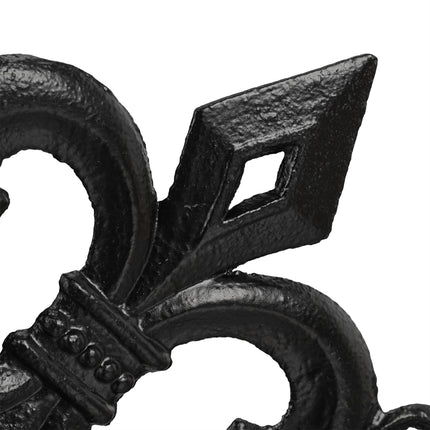 2x shelf bracket with French lily cast iron