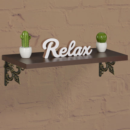 2x shelf bracket with French lily cast iron