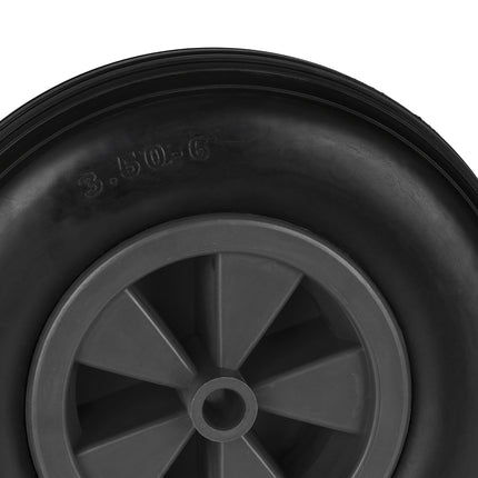2x wheelbarrow wheels 3.50-6 in black