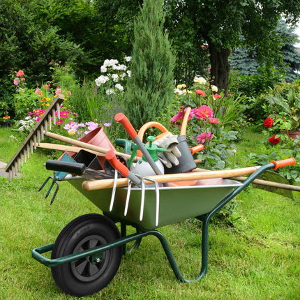 2x wheelbarrow wheels 3.50-6 in black