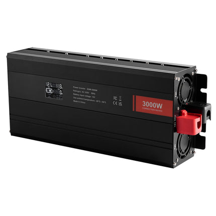 3000W Power Inverter 12V To 230V, LCD, USB-C