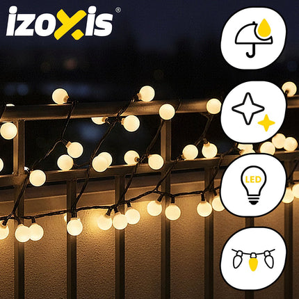 300 LED Christmas Lights, Warm White, 30m, 8 Modes